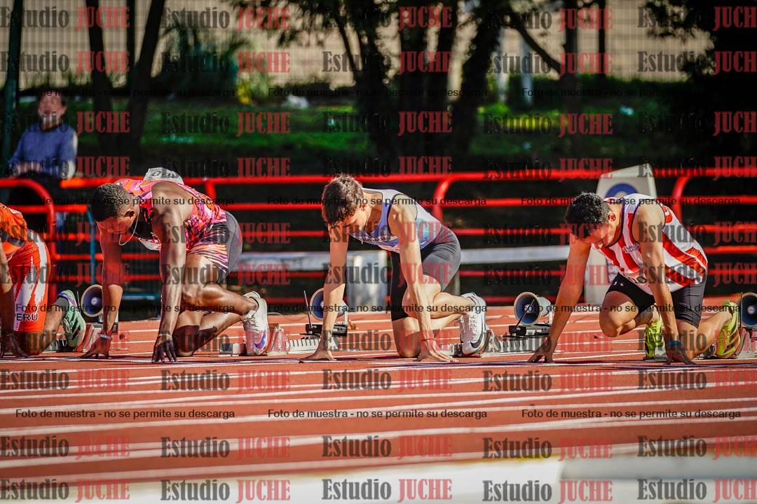 Fotos de los 100 m de varones