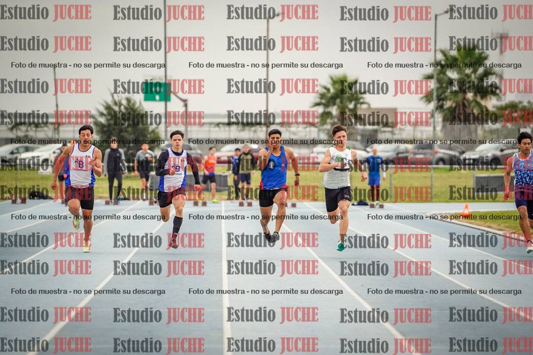 Fotos de los 100 m llanos de varones