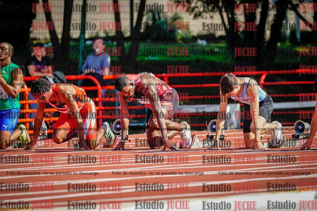 Fotos de los 100 m de varones