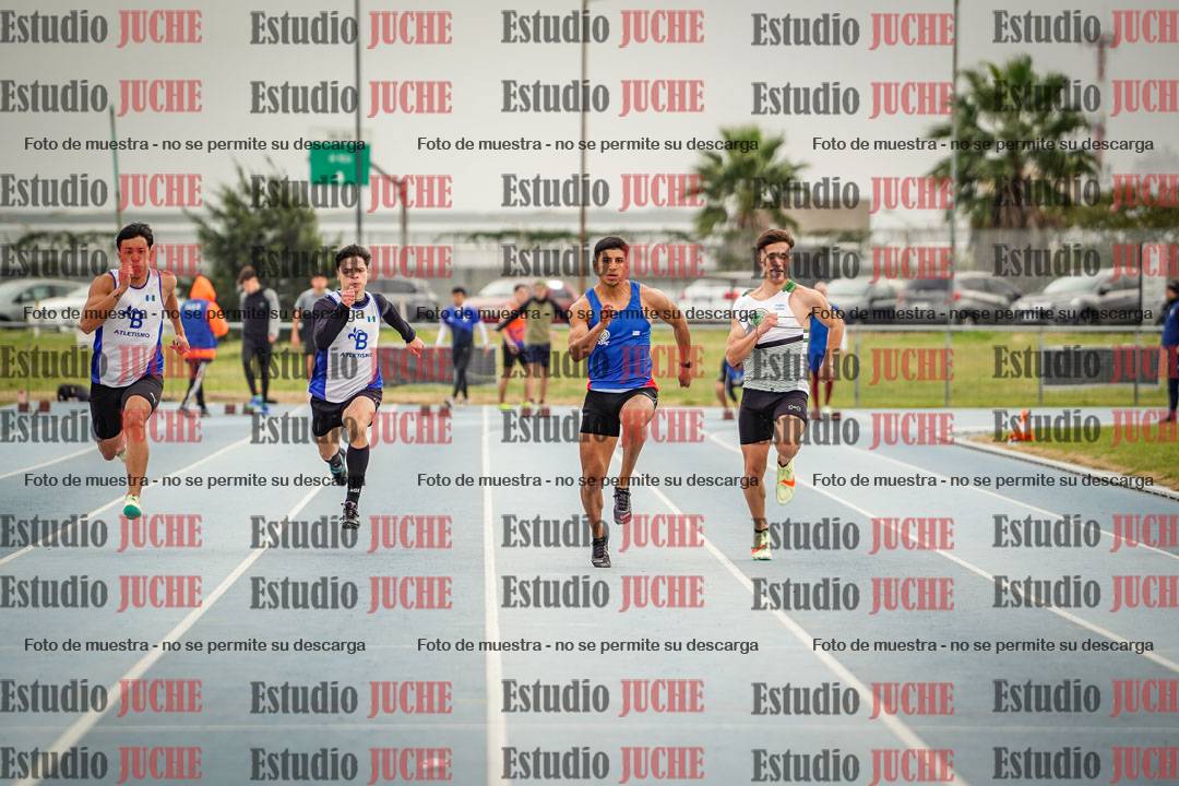 Fotos de los 100 m llanos de varones