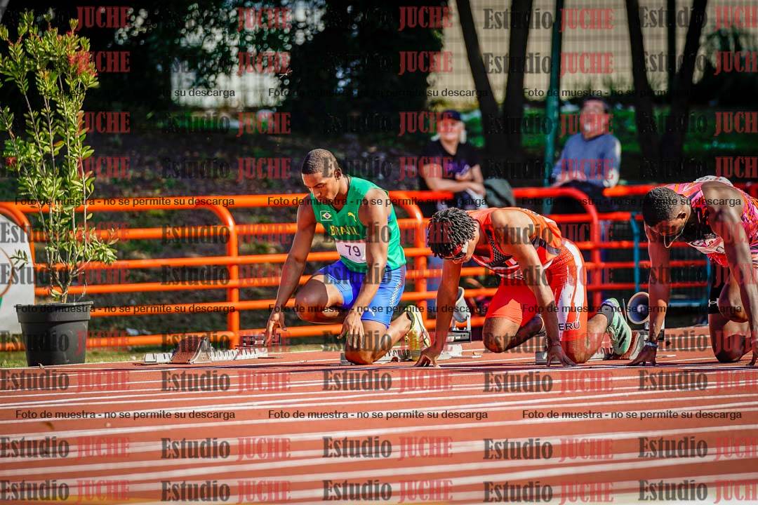 Fotos de los 100 m de varones