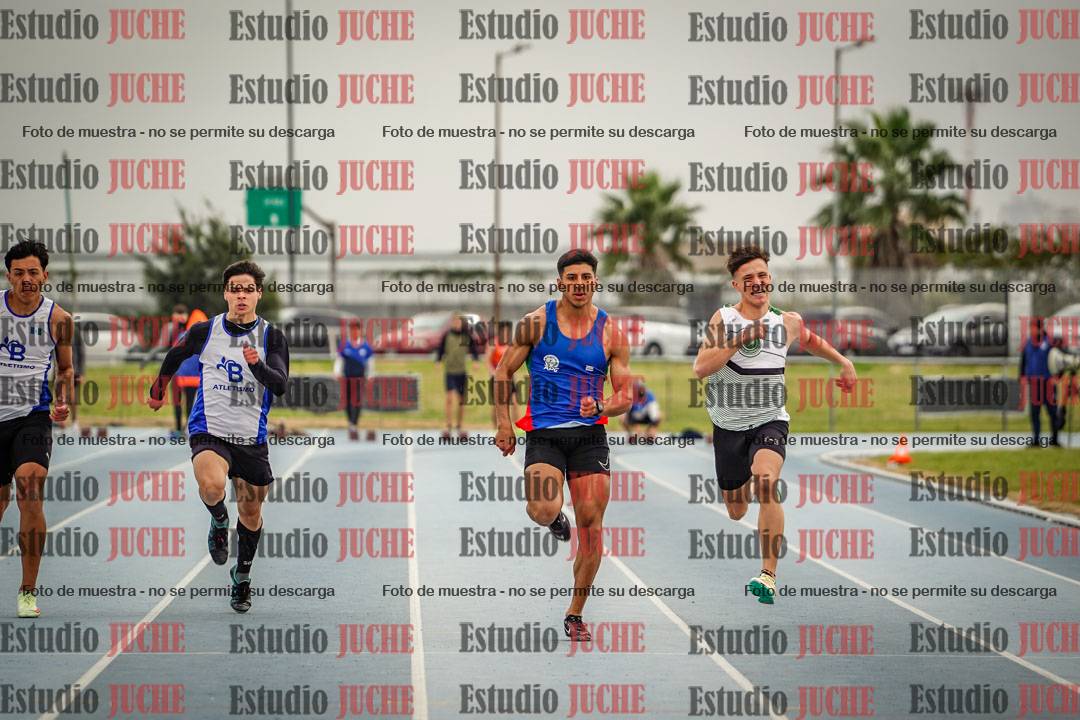 Fotos de los 100 m llanos de varones