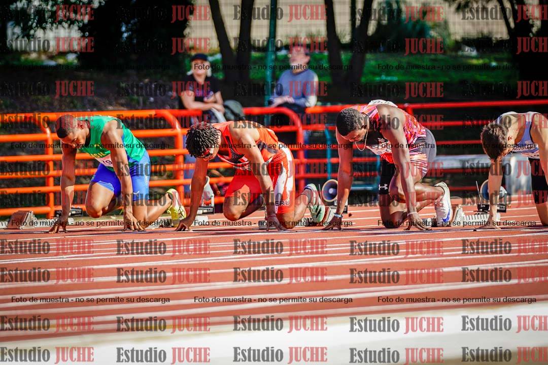 Fotos de los 100 m de varones