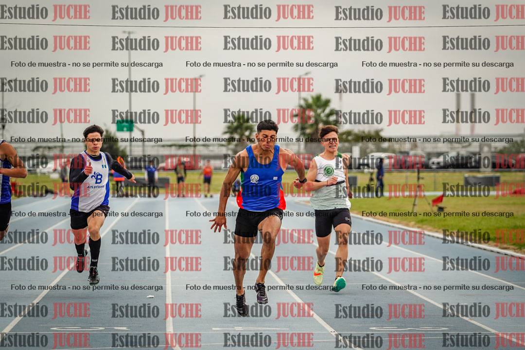 Fotos de los 100 m llanos de varones