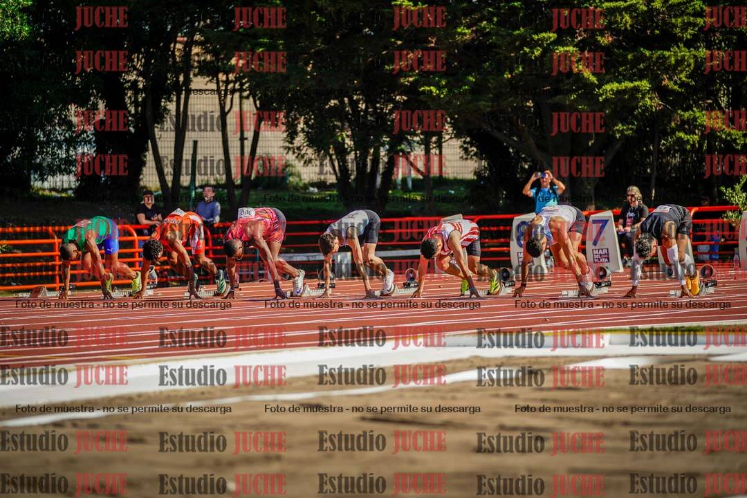 Fotos de los 100 m de varones