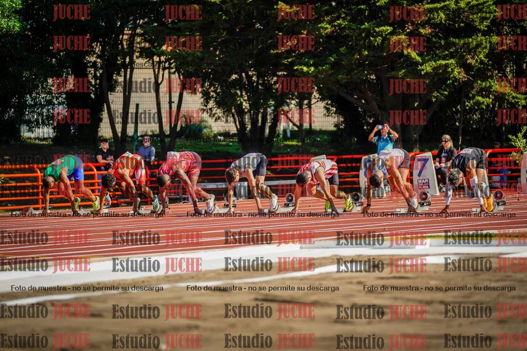 Fotos de los 100 m de varones