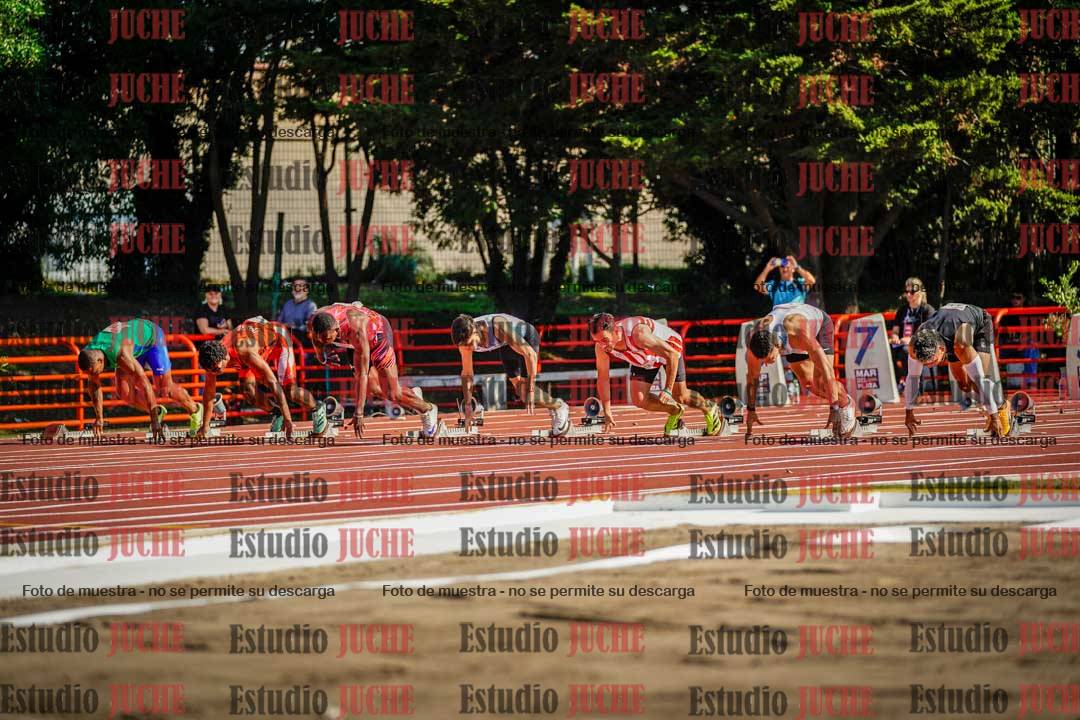 Fotos de los 100 m de varones