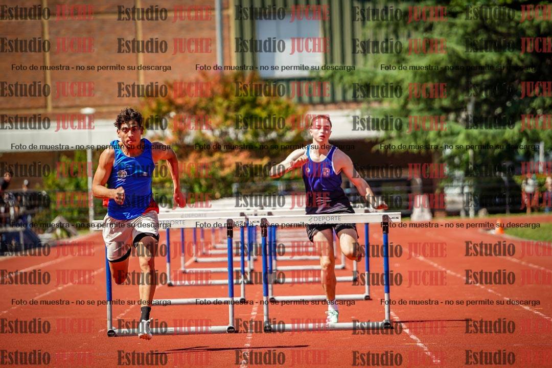 Fotos de los 110 m con vallas de varones