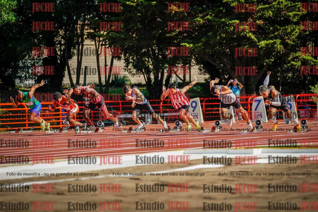 Fotos de los 100 m de varones
