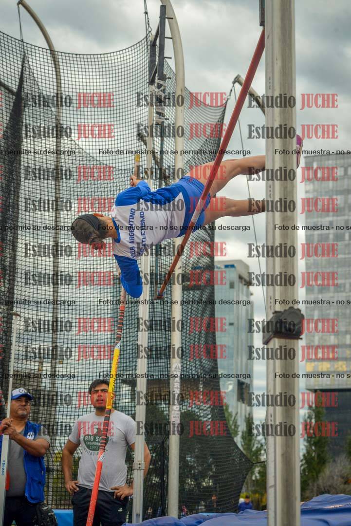 Fotos del salto con garrocha de mujeres y varones