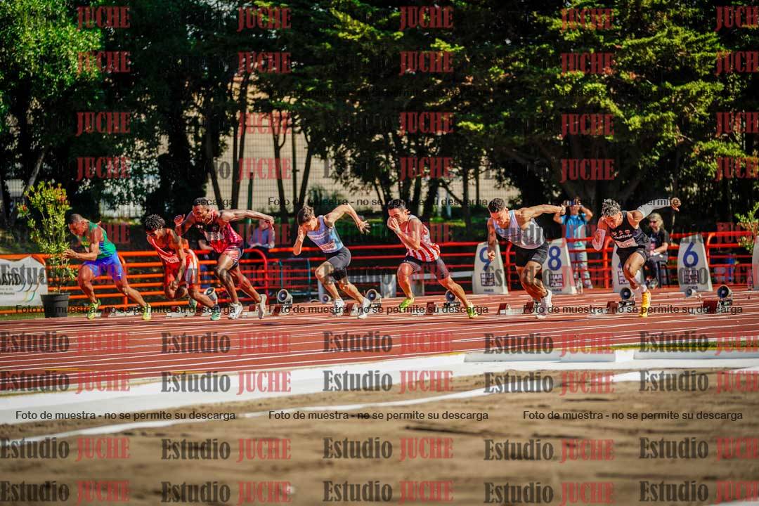 Fotos de los 100 m de varones