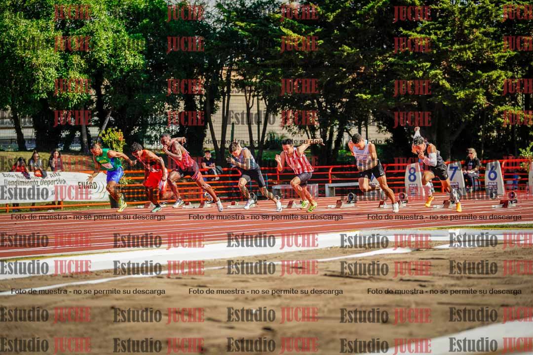 Fotos de los 100 m de varones