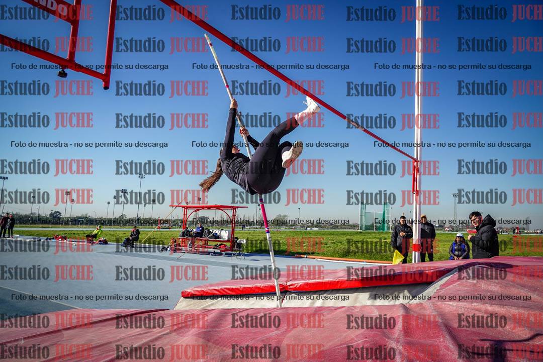 Fotos del salto con garrocha de mujeres y varones