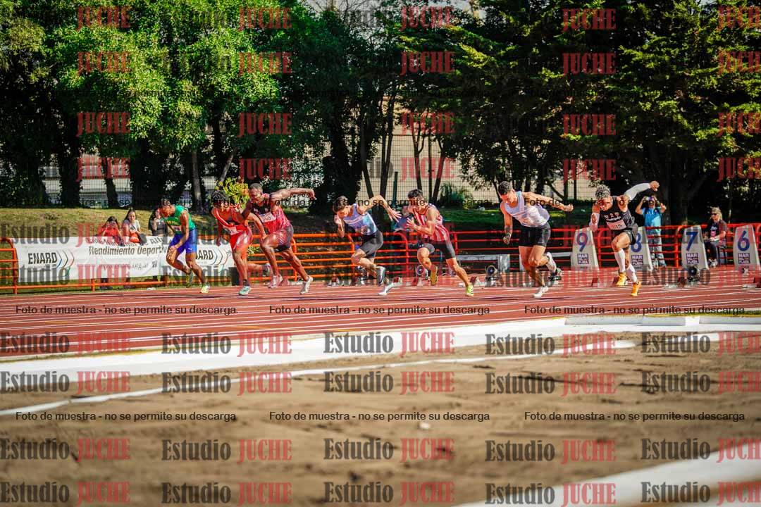 Fotos de los 100 m de varones