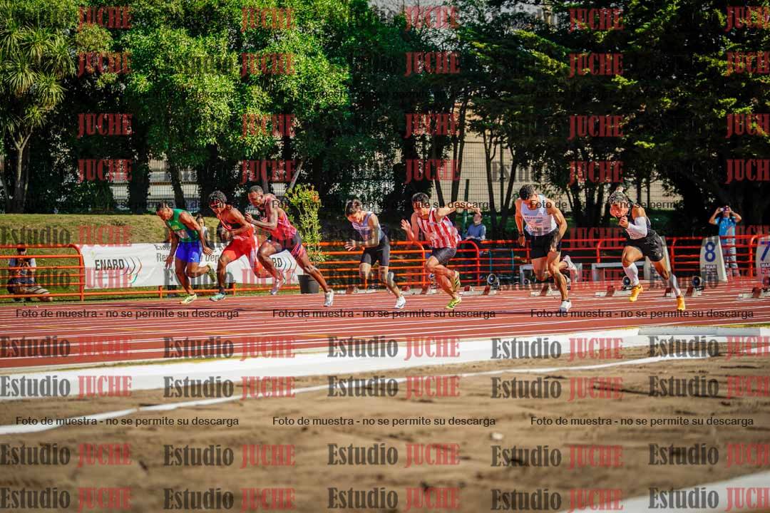 Fotos de los 100 m de varones