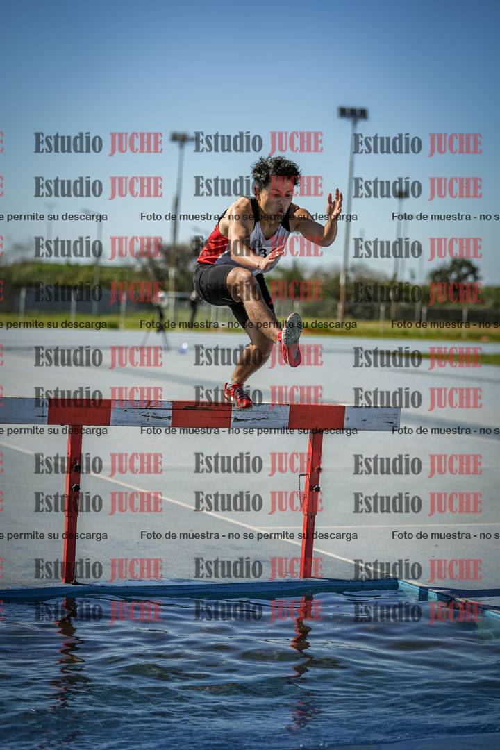 Fotos de los 3000 m con obstáculos de varones