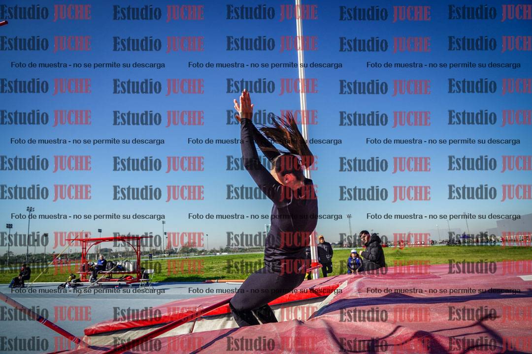 Fotos del salto con garrocha de mujeres y varones