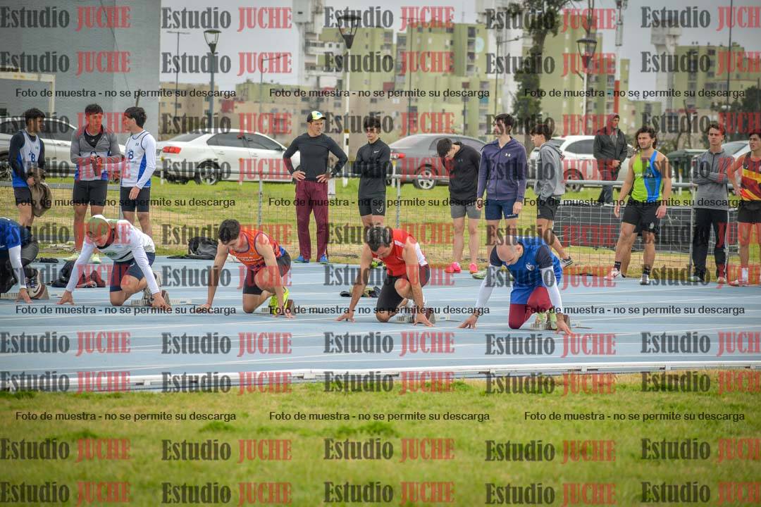 Fotos de los 100 m llanos de varones
