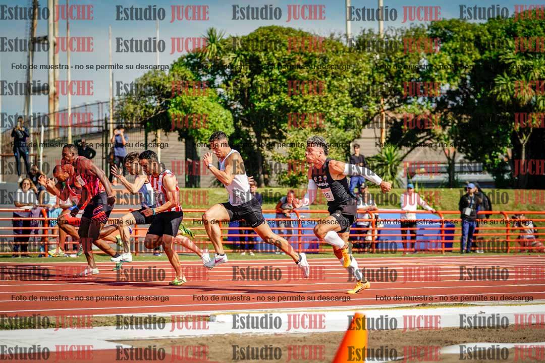 Fotos de los 100 m de varones