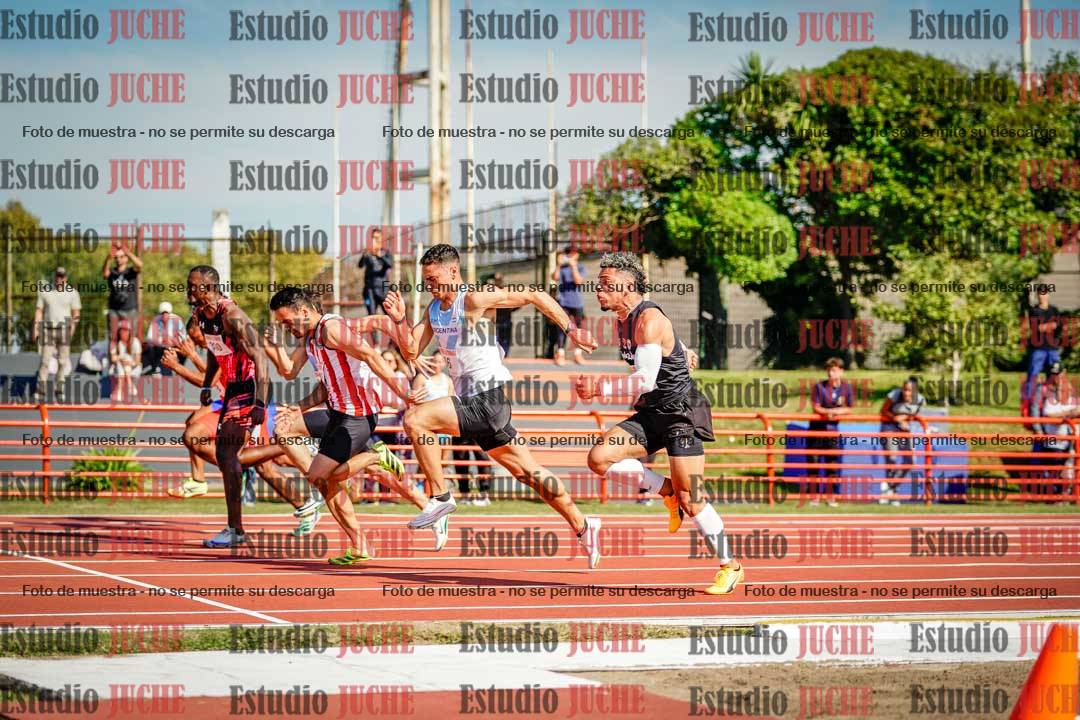 Fotos de los 100 m de varones