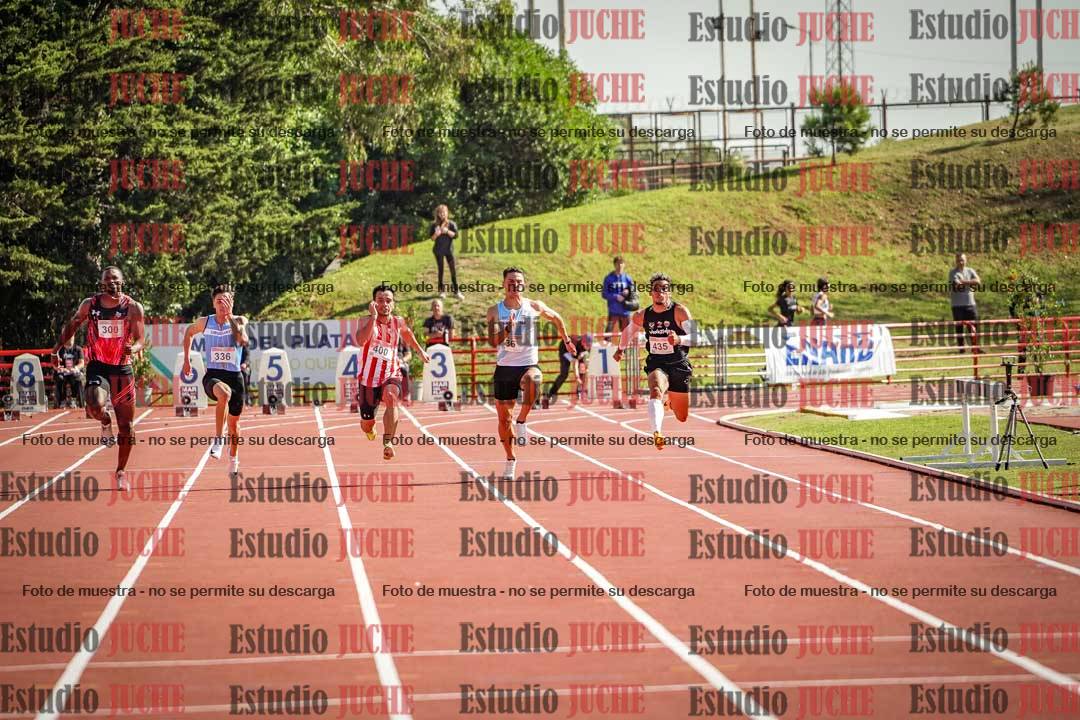 Fotos de los 100 m de varones