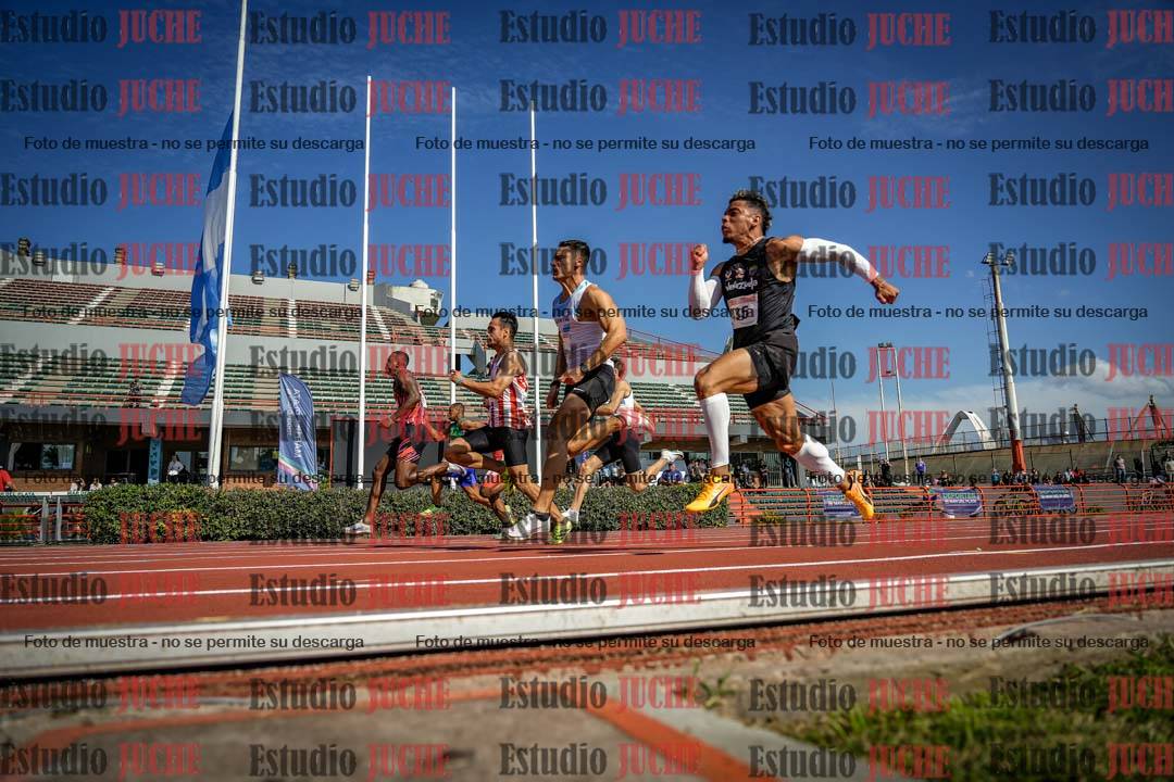Fotos de los 100 m de varones