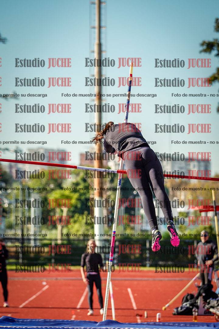 Fotos del salto con garrocha de mujeres y varones