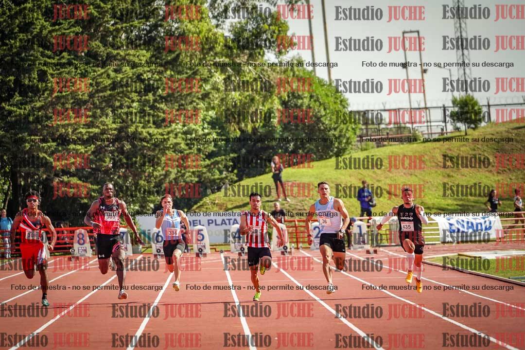 Fotos de los 100 m de varones