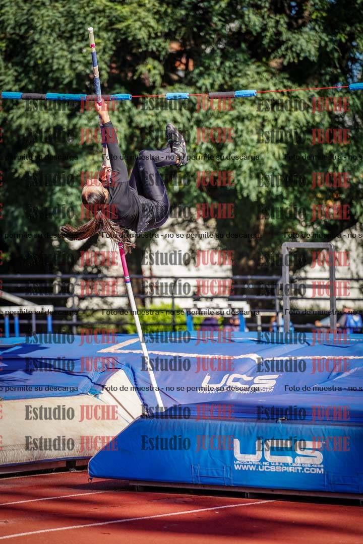 Fotos del salto con garrocha de mujeres y varones