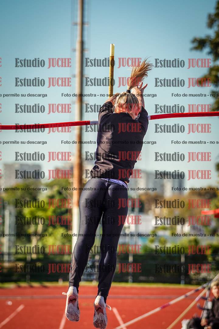 Fotos del salto con garrocha de mujeres y varones