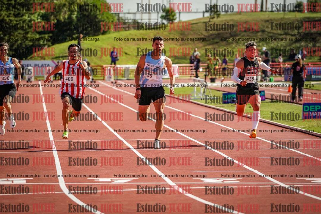 Fotos de los 100 m de varones