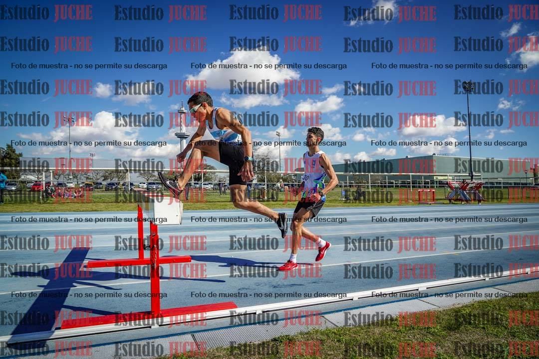 Fotos de los 3000 m con obstáculos de varones