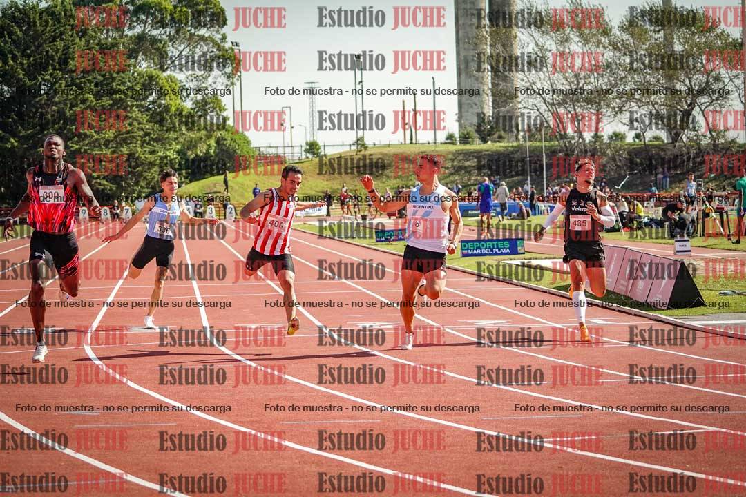 Fotos de los 100 m de varones