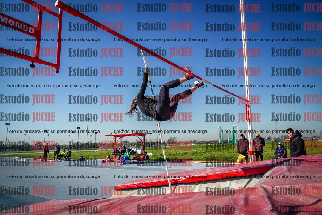 Fotos del salto con garrocha de mujeres y varones