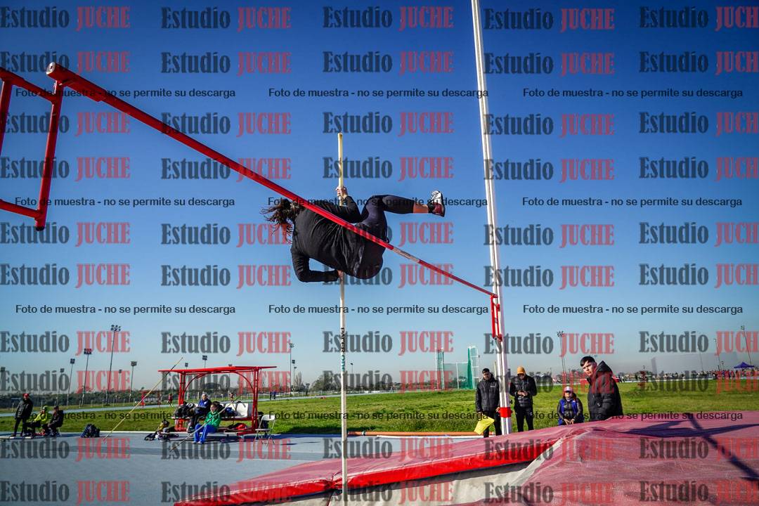 Fotos del salto con garrocha de mujeres y varones