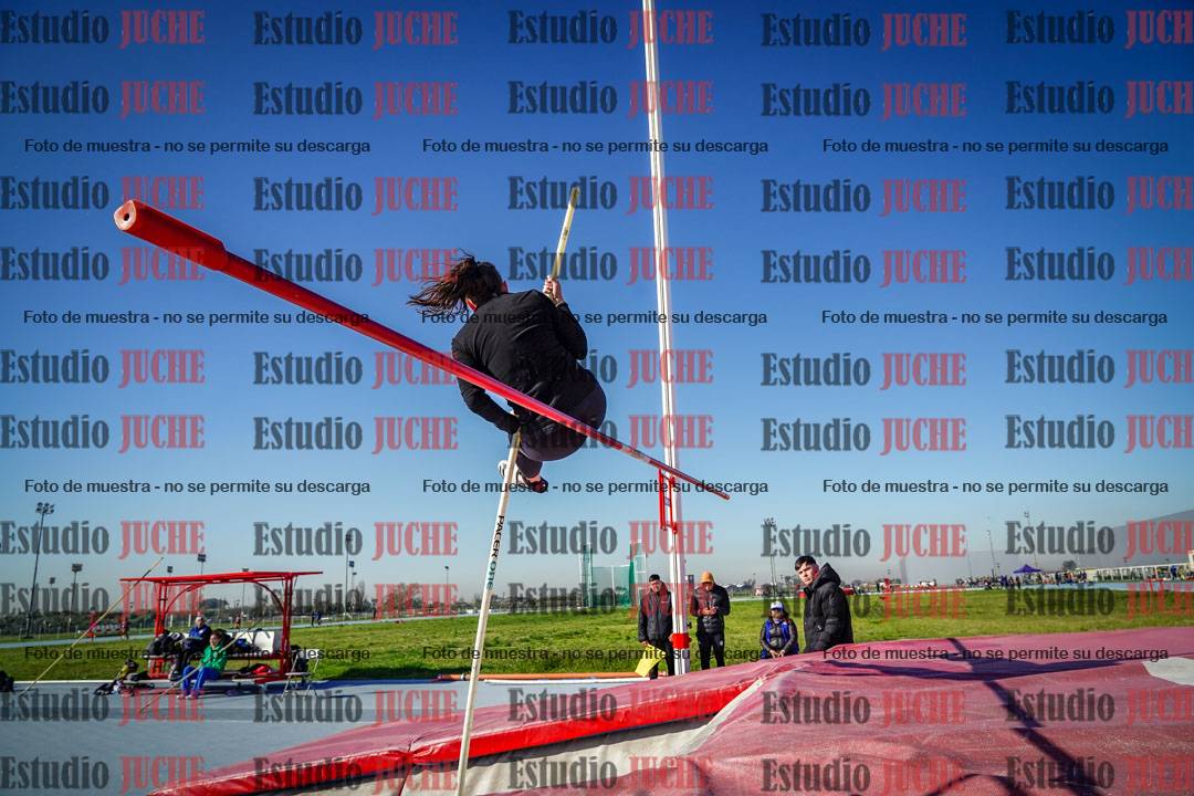 Fotos del salto con garrocha de mujeres y varones