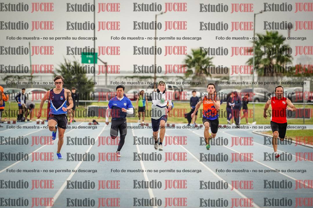 Fotos de los 100 m llanos de varones