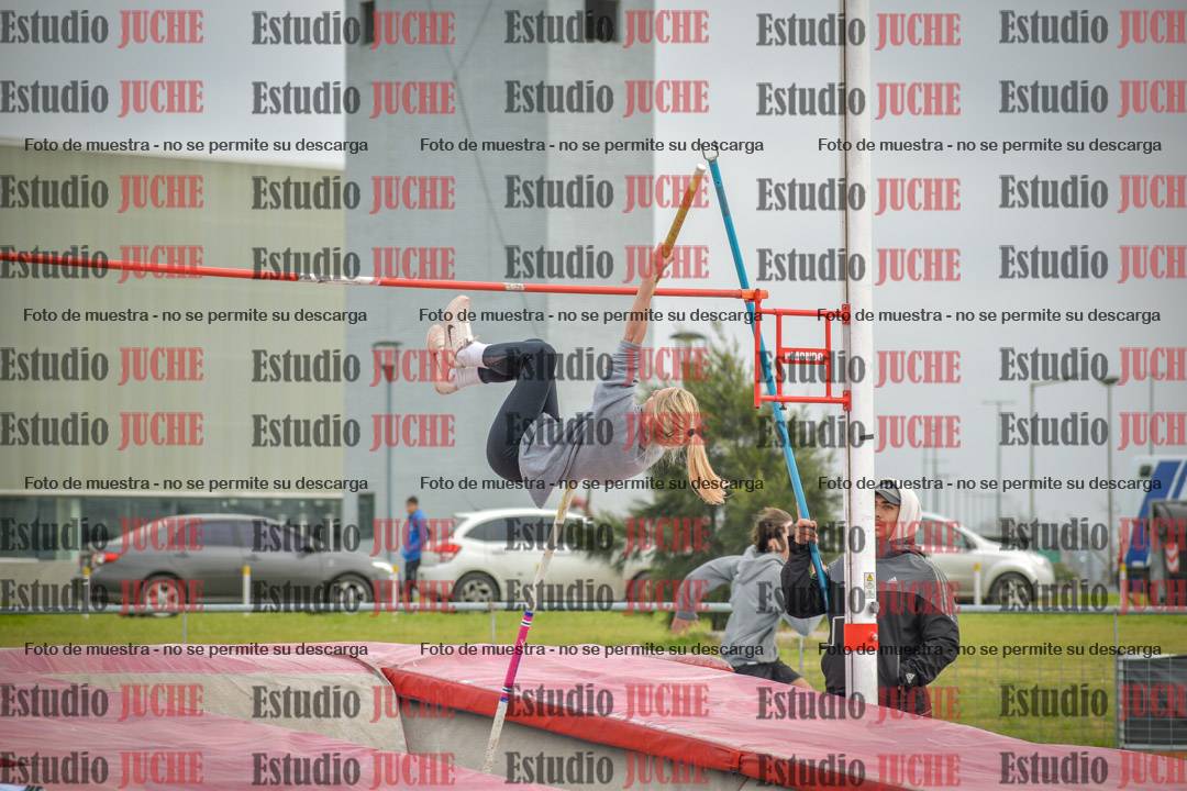 Fotos del salto con garrocha de mujeres y varones