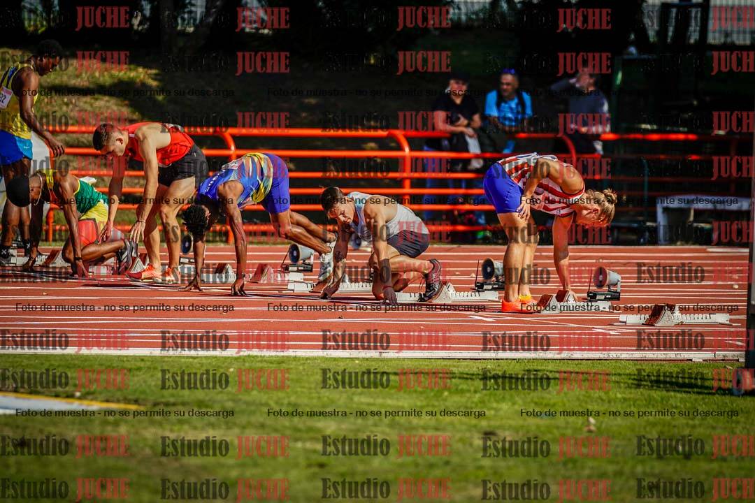Fotos de los 100 m de varones