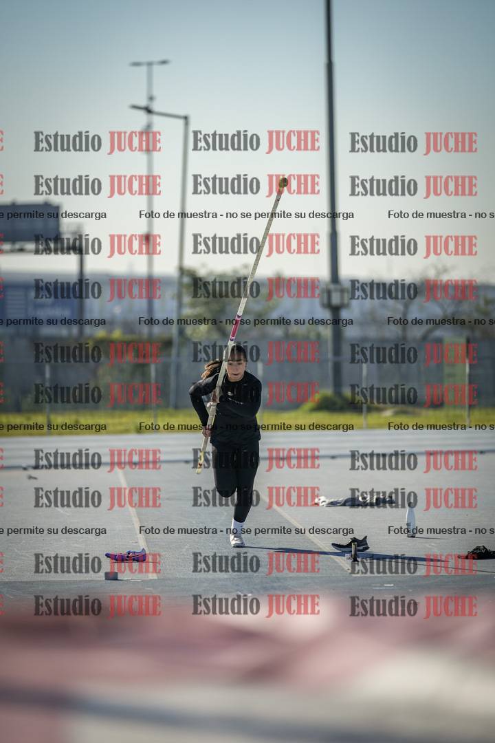 Fotos del salto con garrocha de mujeres y varones