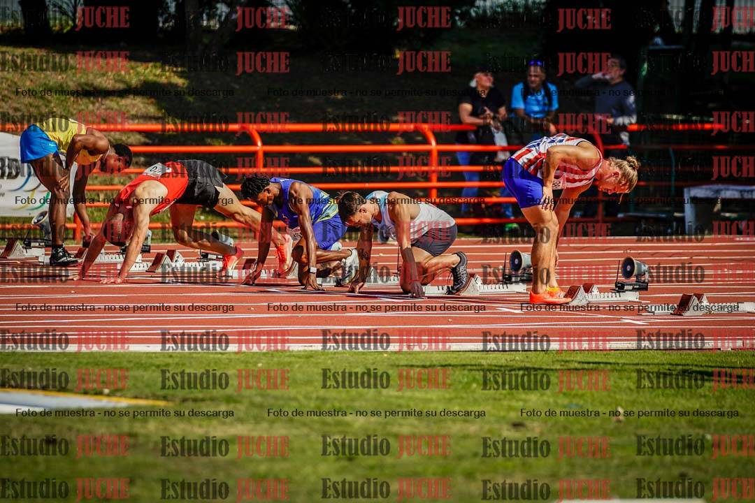 Fotos de los 100 m de varones