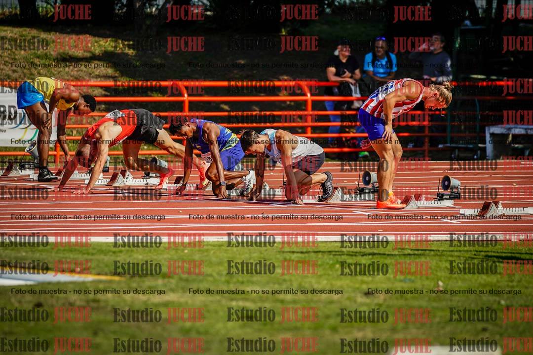 Fotos de los 100 m de varones