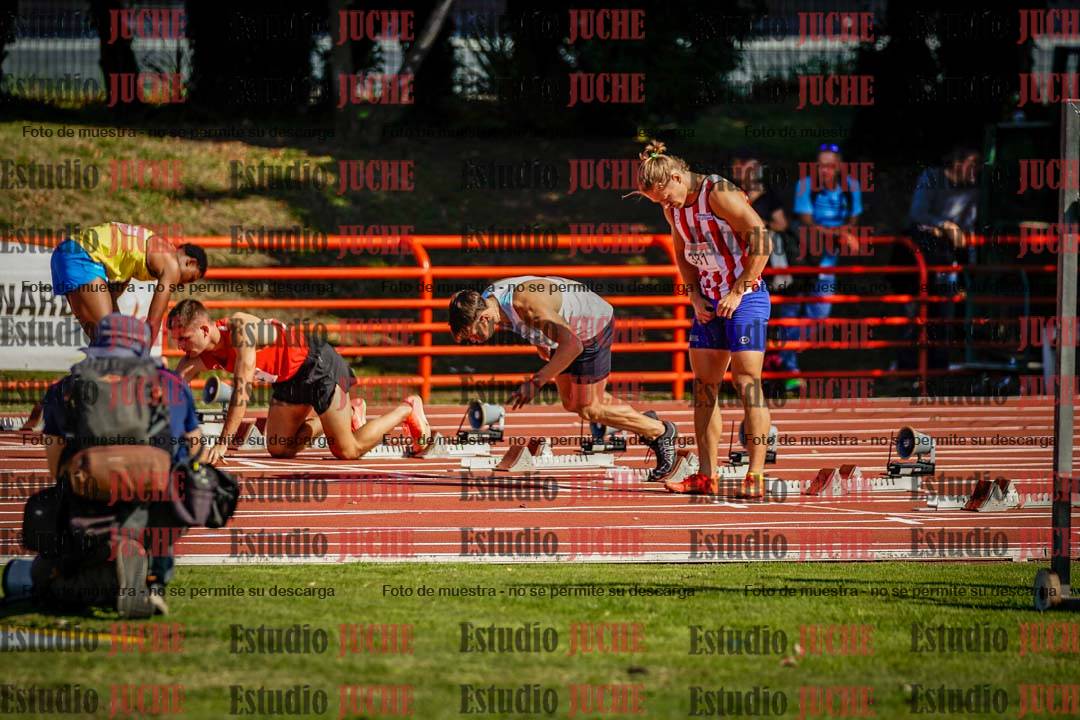 Fotos de los 100 m de varones