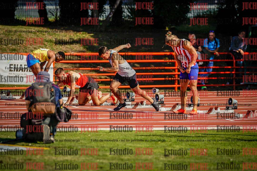 Fotos de los 100 m de varones