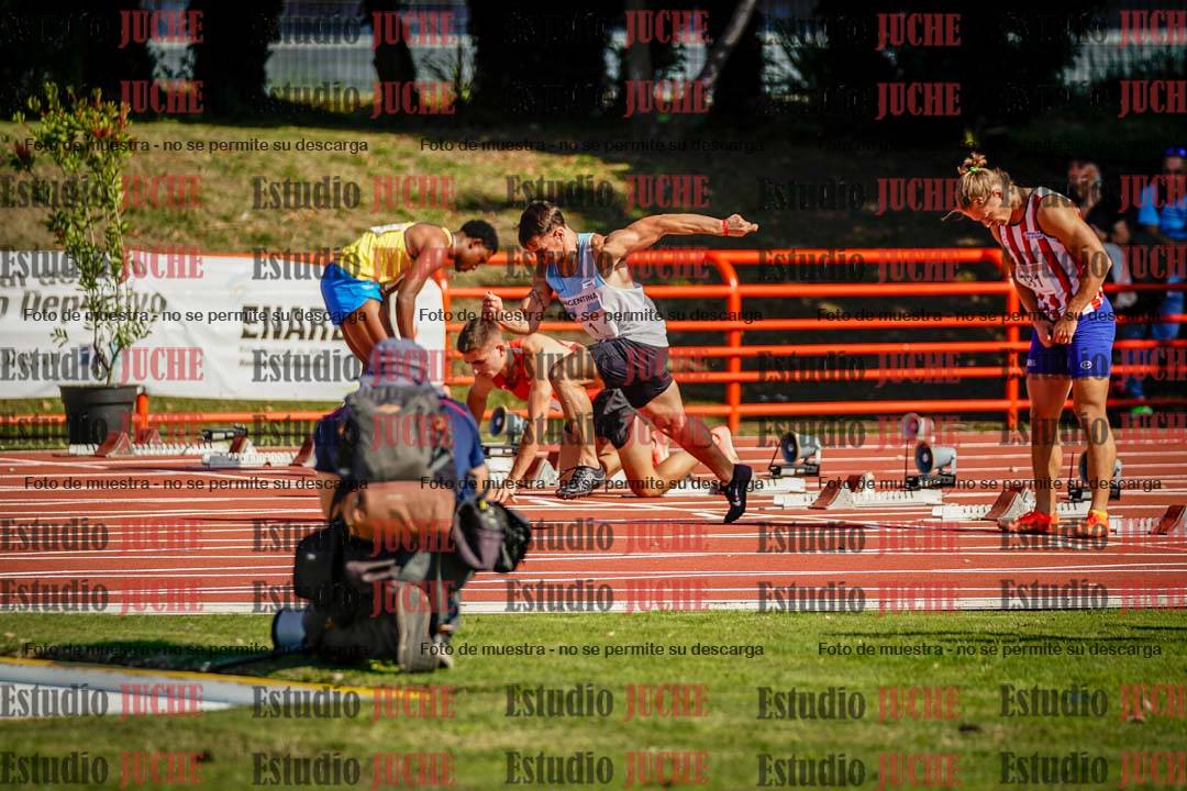 Fotos de los 100 m de varones