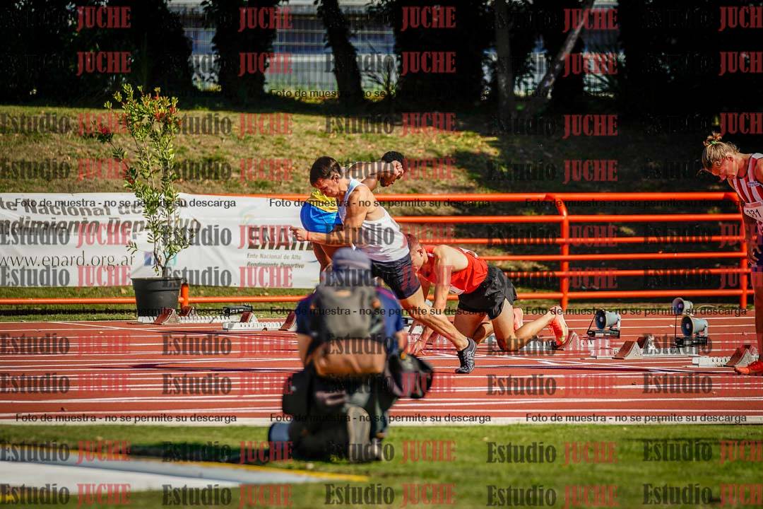 Fotos de los 100 m de varones
