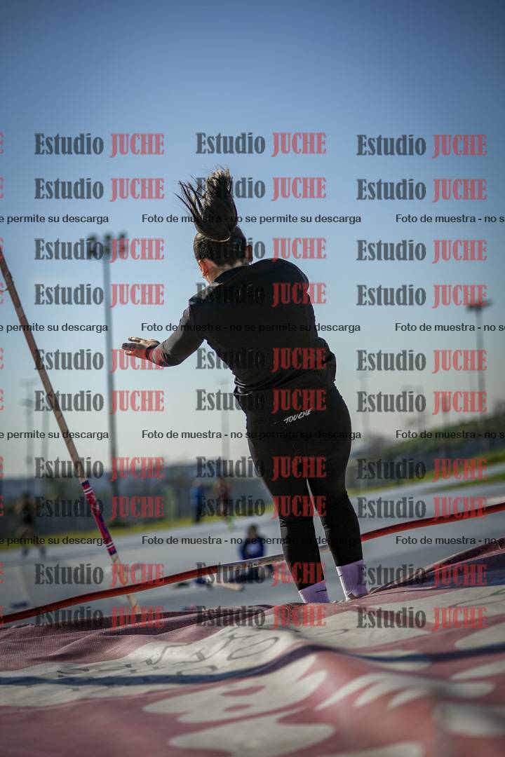 Fotos del salto con garrocha de mujeres y varones