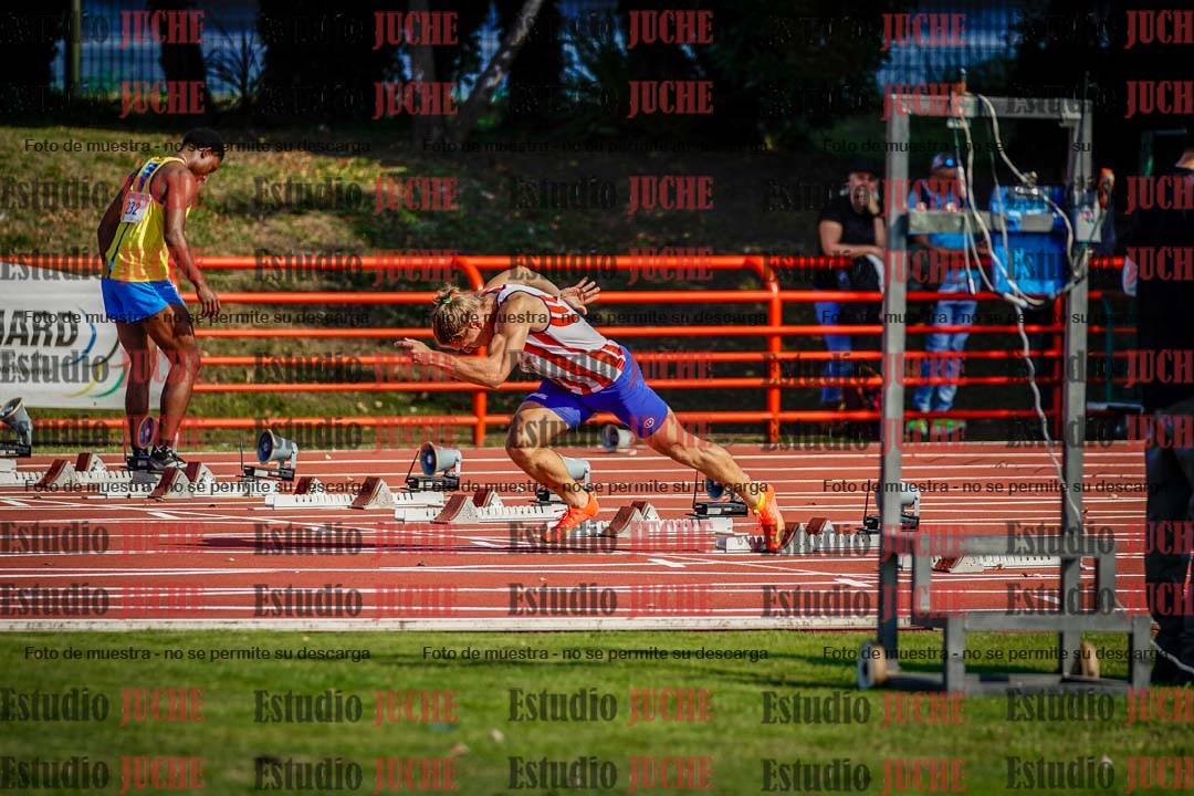 Fotos de los 100 m de varones