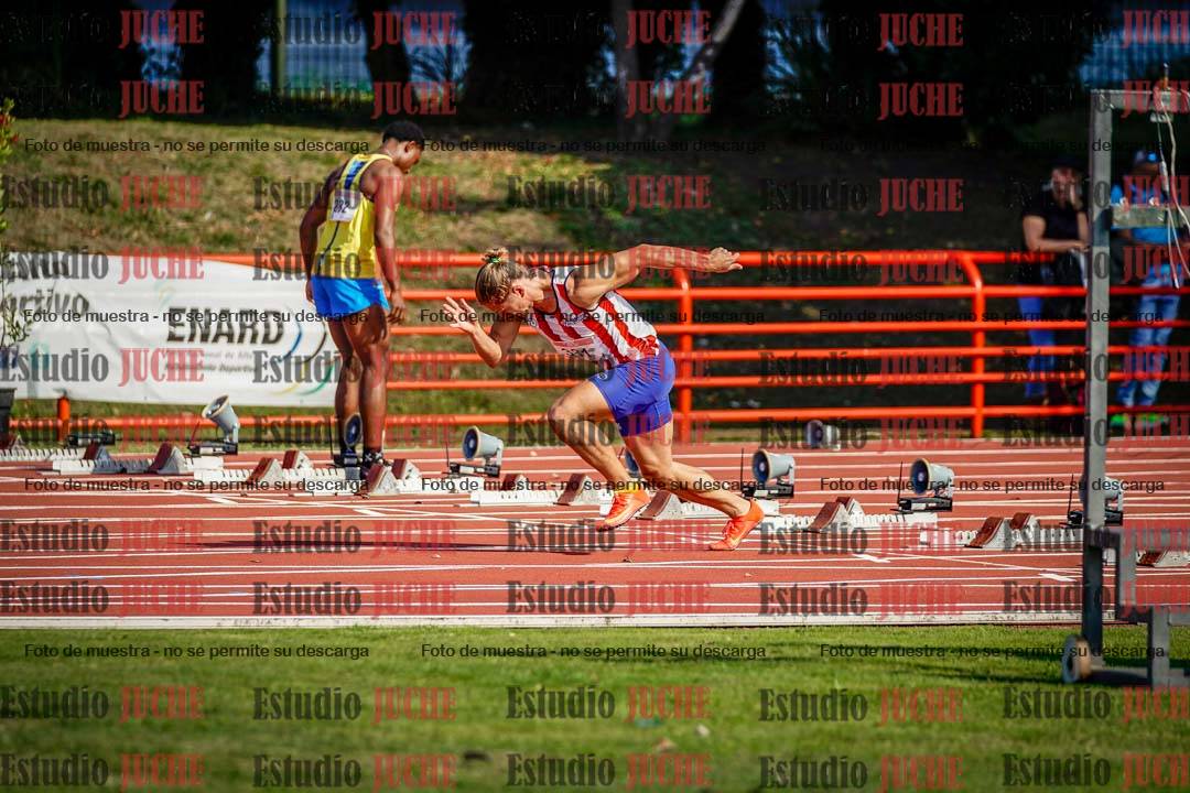 Fotos de los 100 m de varones