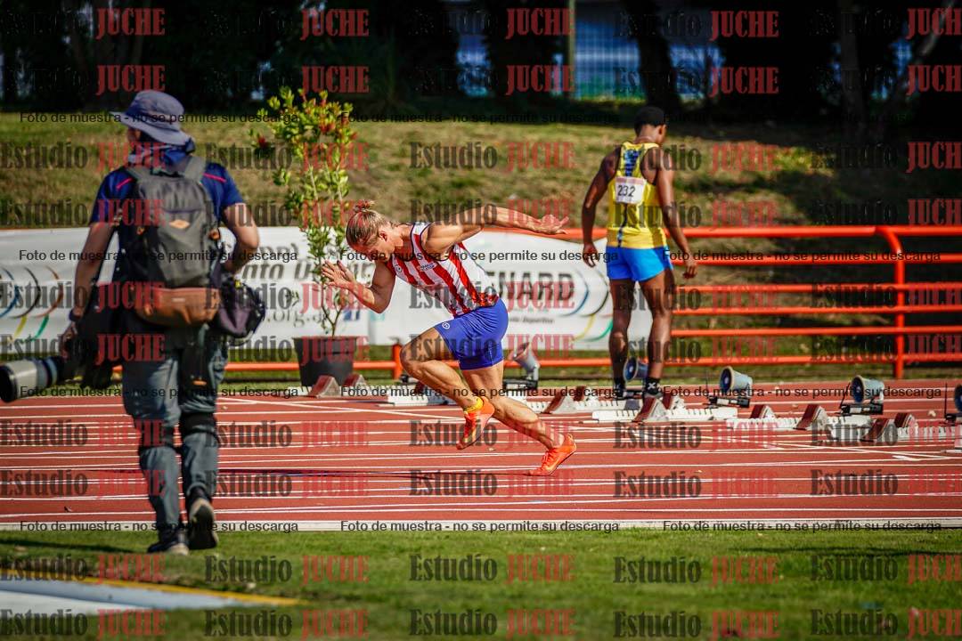 Fotos de los 100 m de varones